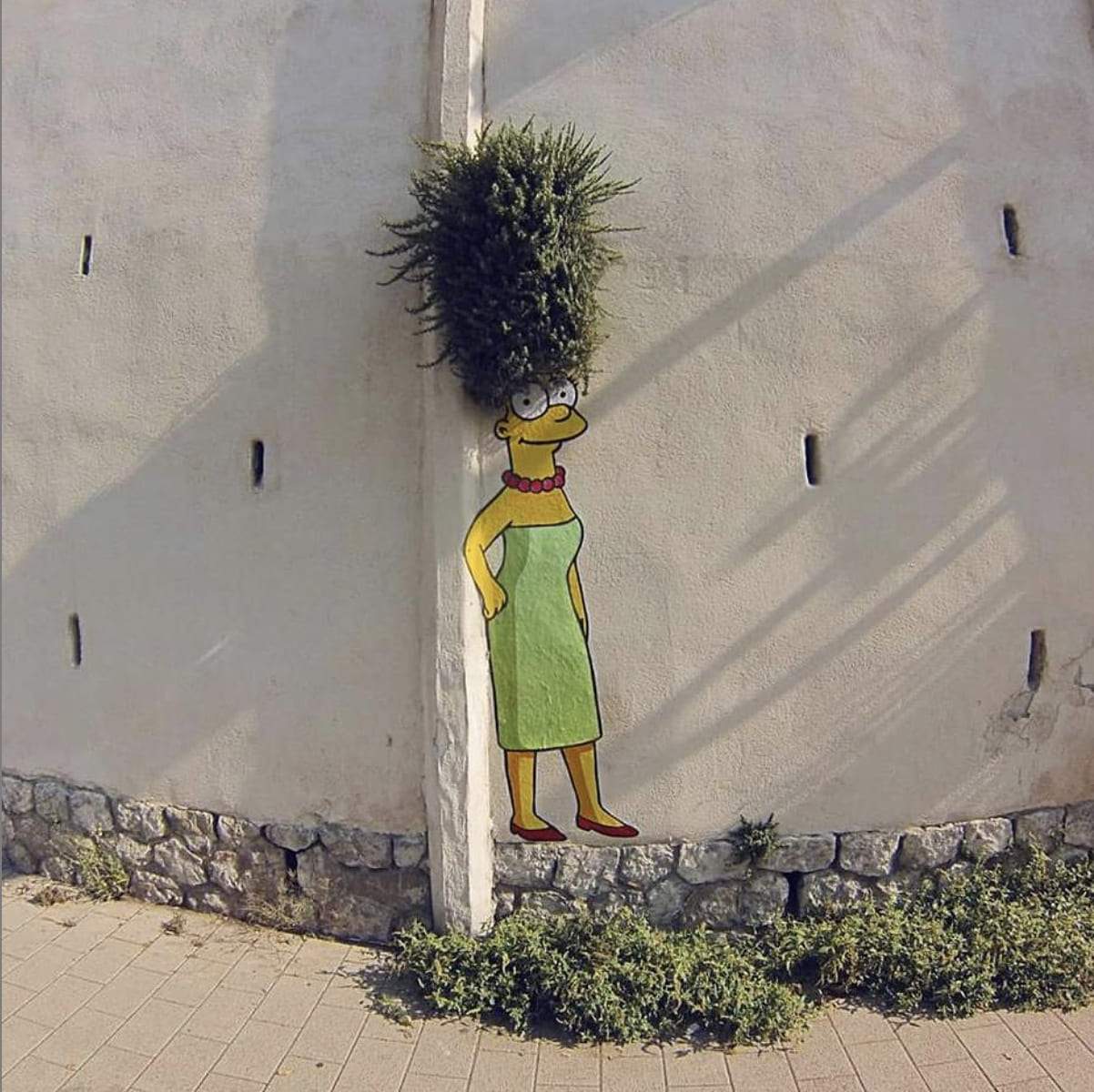 Street-art efix Montpellier marge simpson