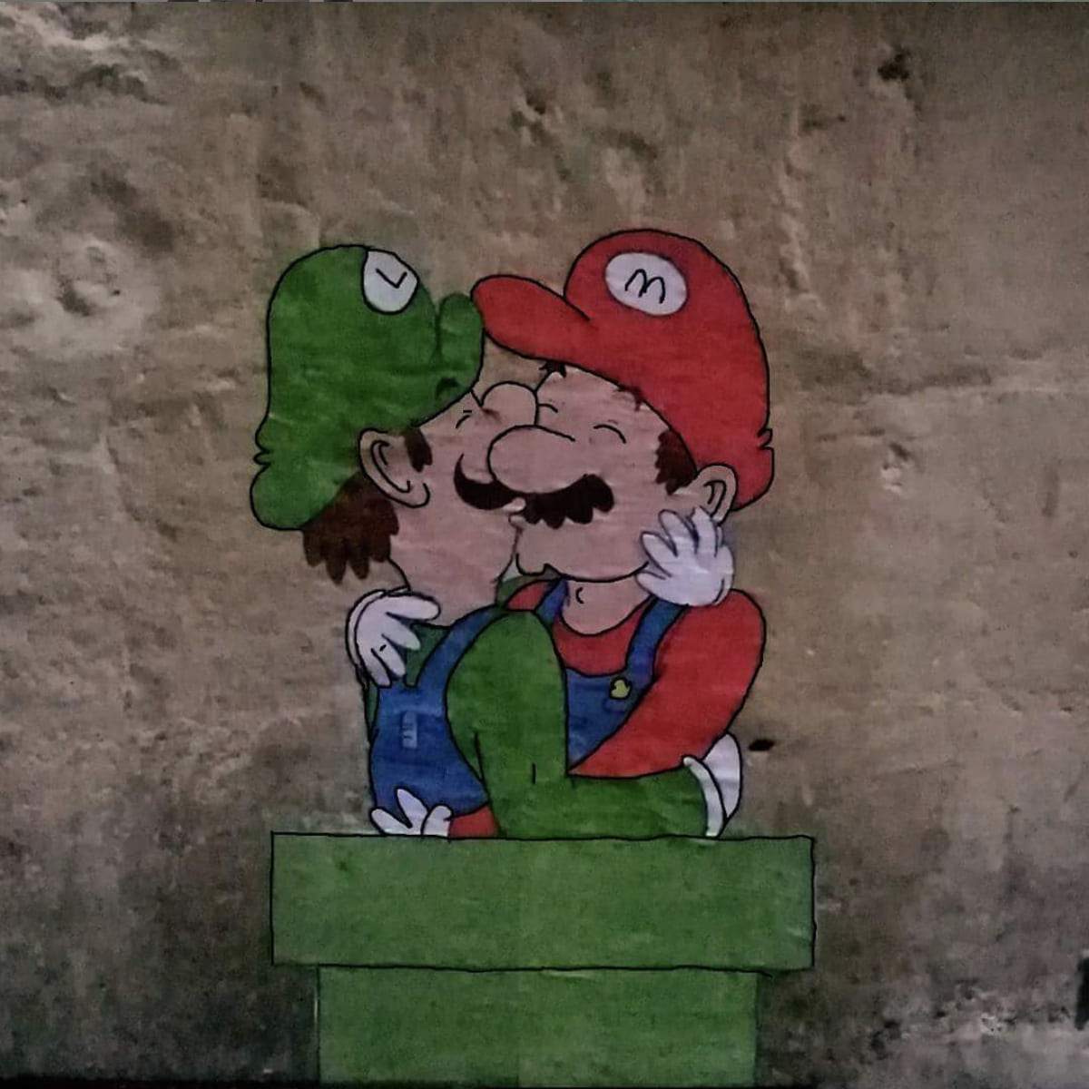 Street-art efix Montpellier mario luigi