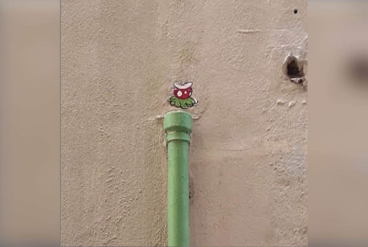 Street-art efix Montpellier tuyau