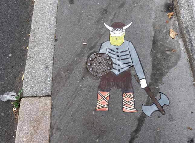 gaulois ou viking street art efix